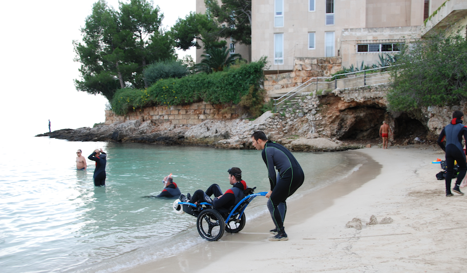 Adapted scuba diving Mallorca