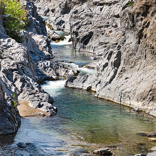 Alcantara Gorge River Stream