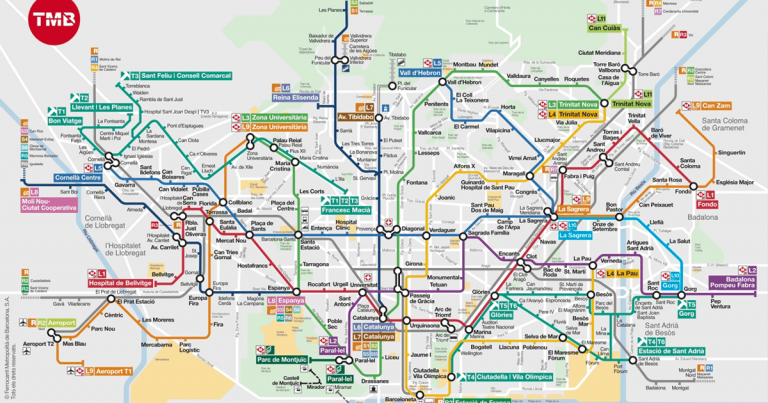 BCN Metro Map - Disabled Accessible Travel