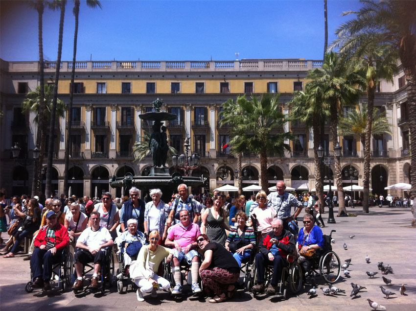 Barcelona Enabled Group Tour through the city