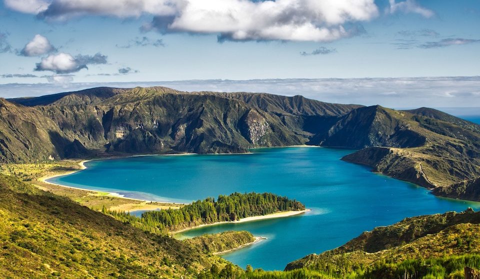 Crater Lake Sao Miguel Azores