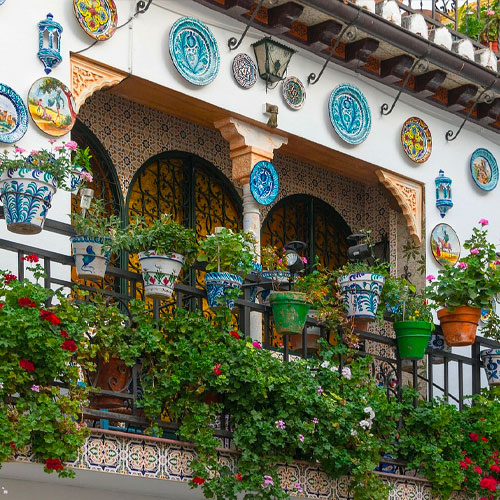 Granada beautiful decorated houses