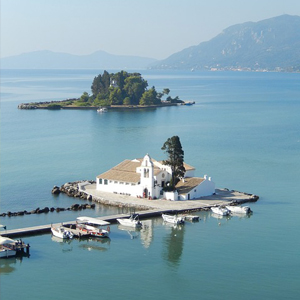 Corfu, Views of Mouse Island