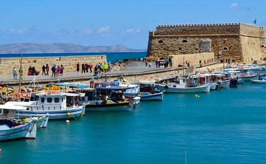 Iraklion cruise port crete