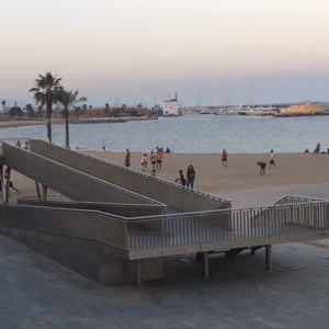 Barceloneta Beach Ramp Sunset