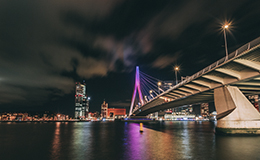 Netherlands Rotterdam Erasmus bridge
