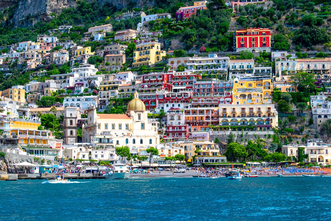 Positano view from the ocean