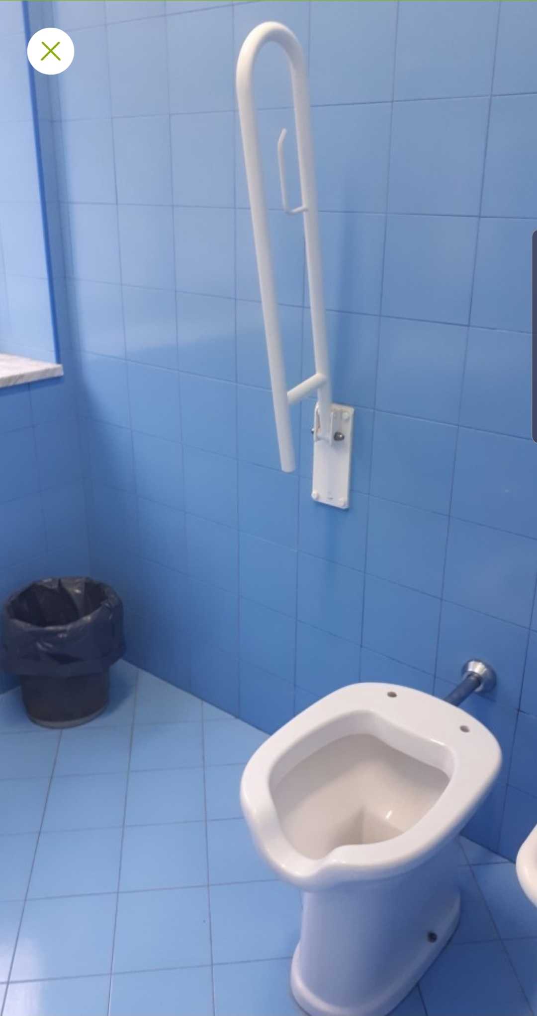 Wheelchair accessible bathroom Herculaneum right handle bar