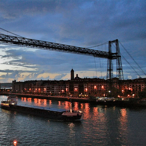Suspension bridge Bilbao