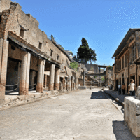 The streets of Herculaneum The streets of Herculaneum