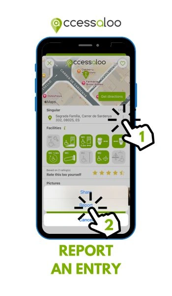 Accessaloo Report Reporting an entry on accessaloo