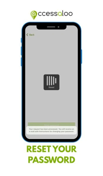 Accessaloo Reset PW request Request sent to reset your password on accessaloo