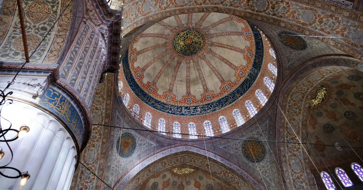 ceiling of the Blue Mosque