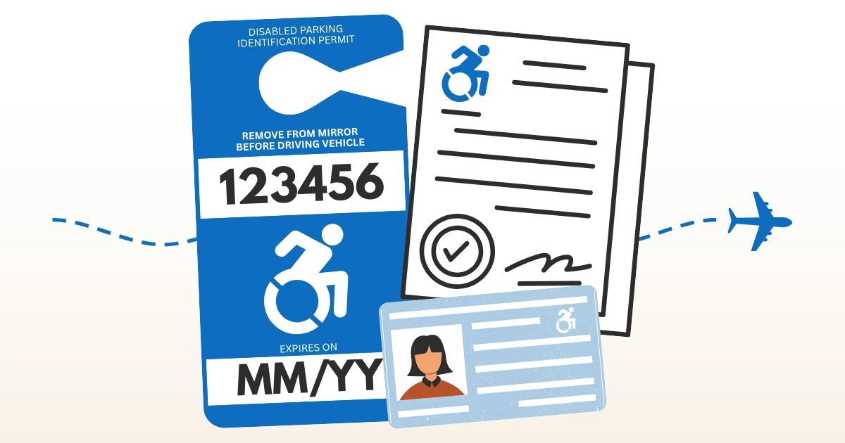Disability tag and documents