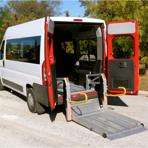 Wheelchair accessible taxi