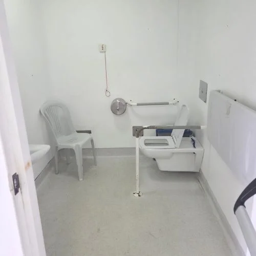Inside view of the accessible toilet near Hippodrome Avenue Inside view of the accessible toilet near Hippodrome Avenue