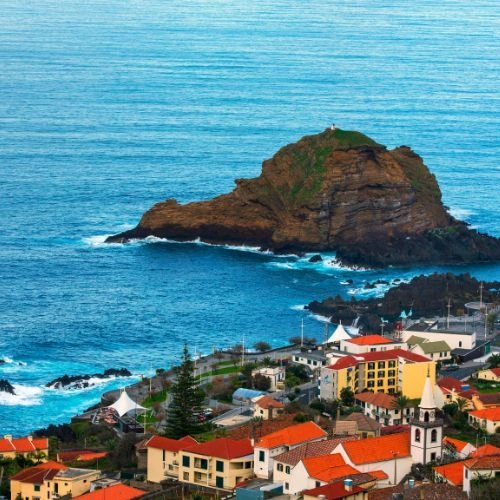 Madeira village at the waterfront