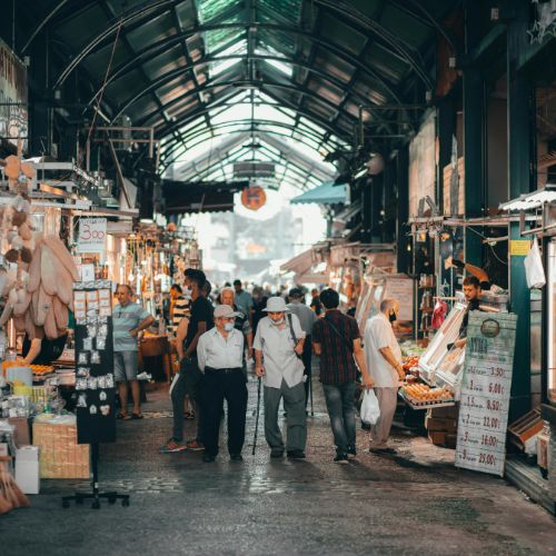 Market hall in Thessaloniki