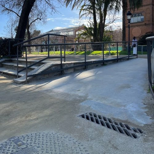 ramp next to stairs