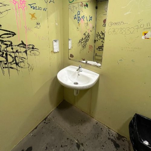 restroom sink side