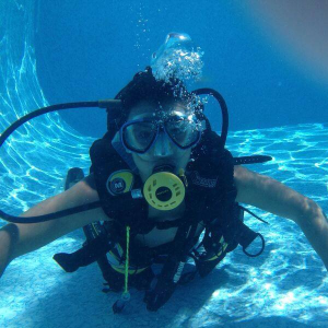 scuba diving person