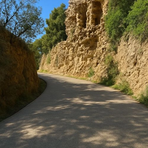 Slope upwards next to viaducts Slope upwards next to viaducts