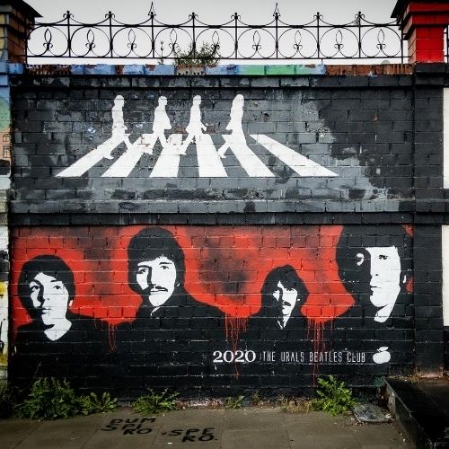 the beatles wall paint