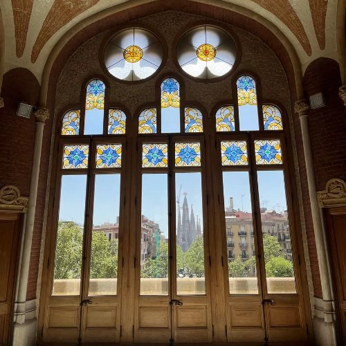 View of Sagrada Familia from Hospital de Sant Pau