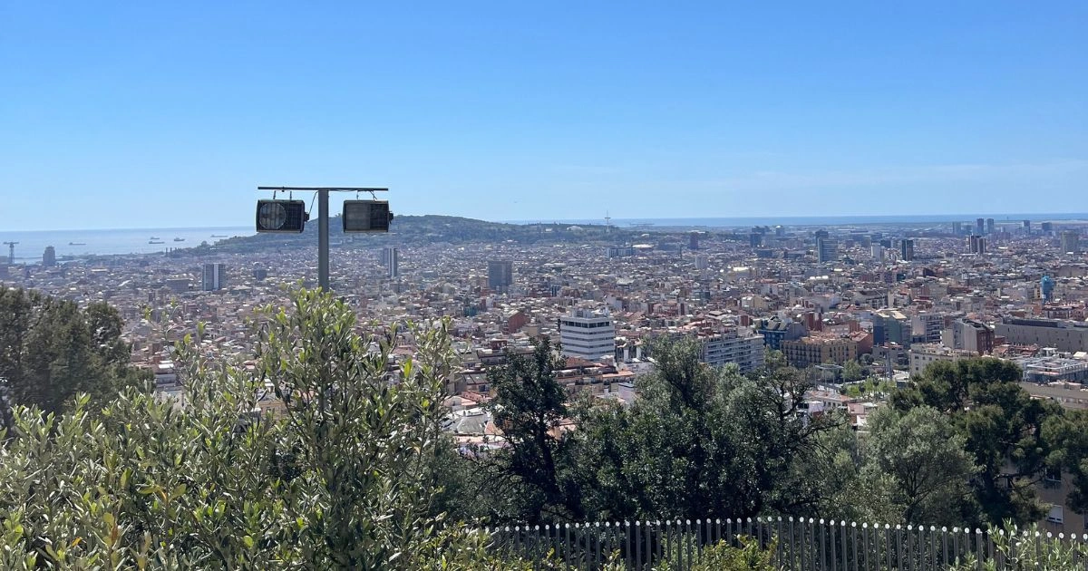View from Park Guell View of Barcelona from Park Guell