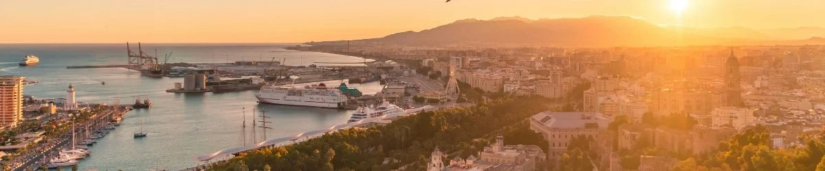Wheelchair Accessible Málaga Cultural Day Tour from Motril Panoramic view of Málaga's coastline