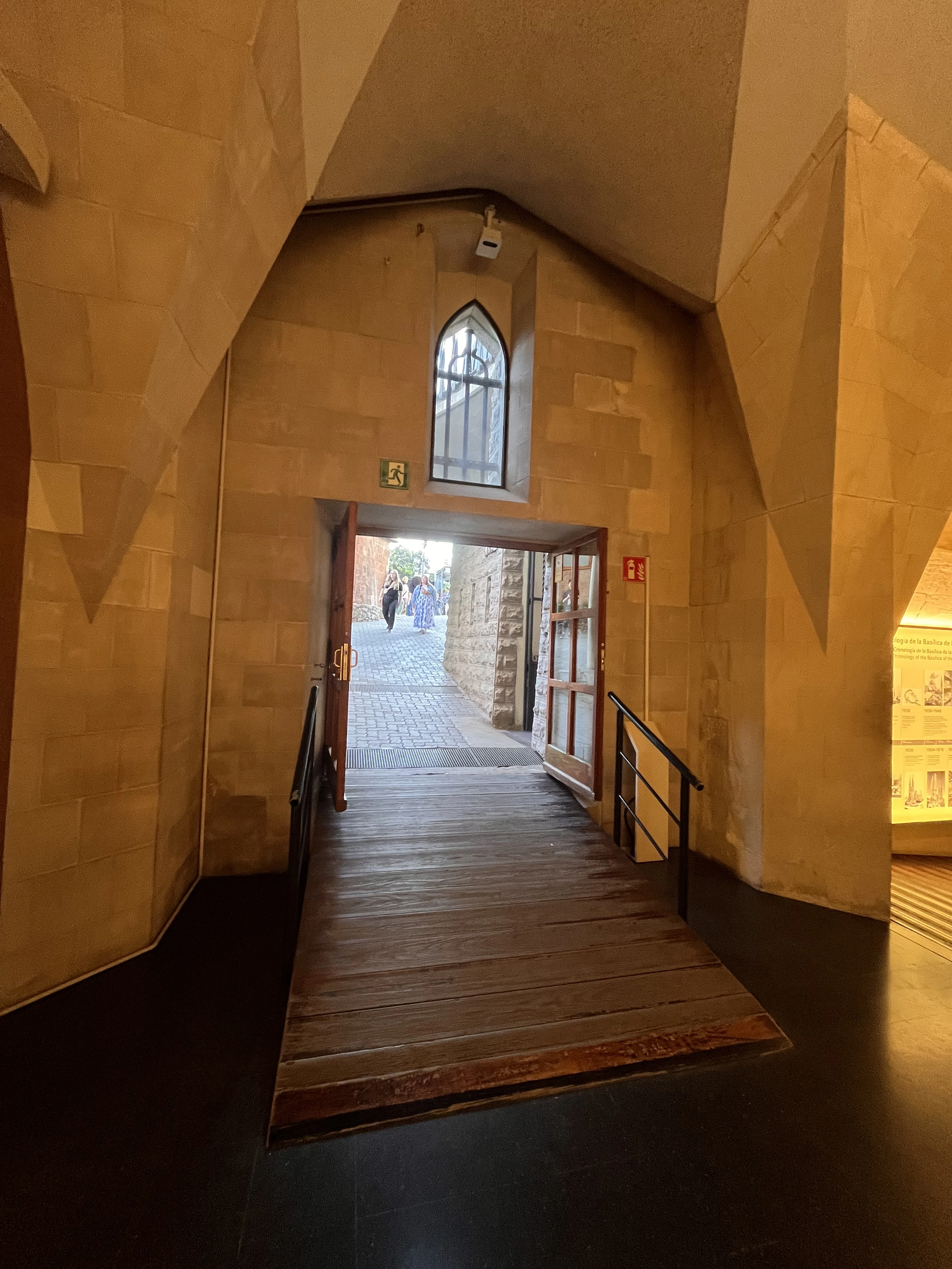 Wheelchair Accessible Sagrada Família museum ramp 2