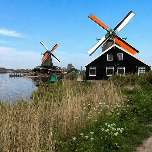 Zaanse Schans Windmills
